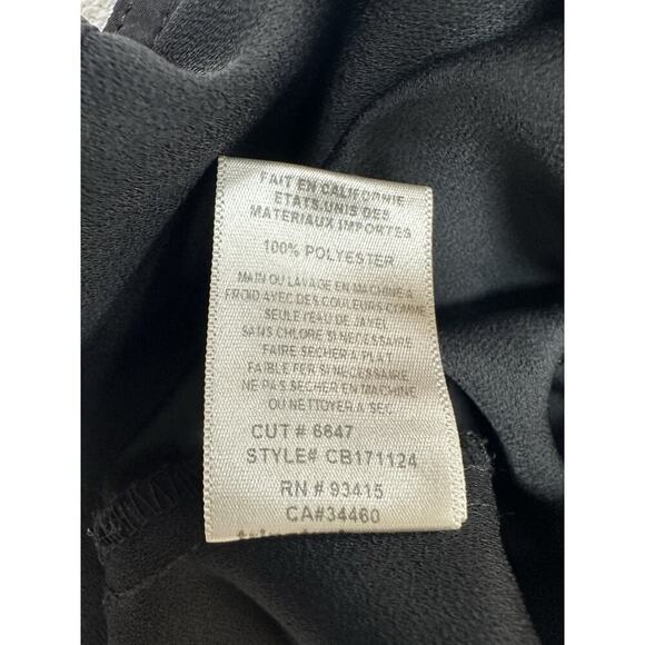 TRINA TURK Womens Black Cut Out Short Sleeve V Neck Career Wear Size Small - Picture 6 of 9